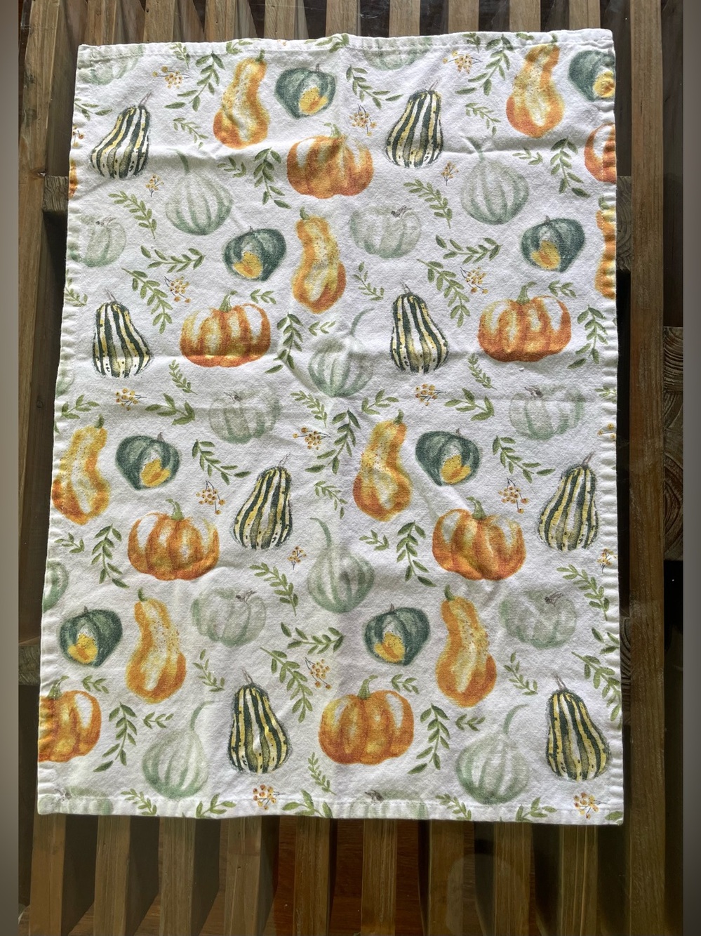 Autumn Harvest Pumpkin Cotton Kitchen Towel - Picture 13 of 13